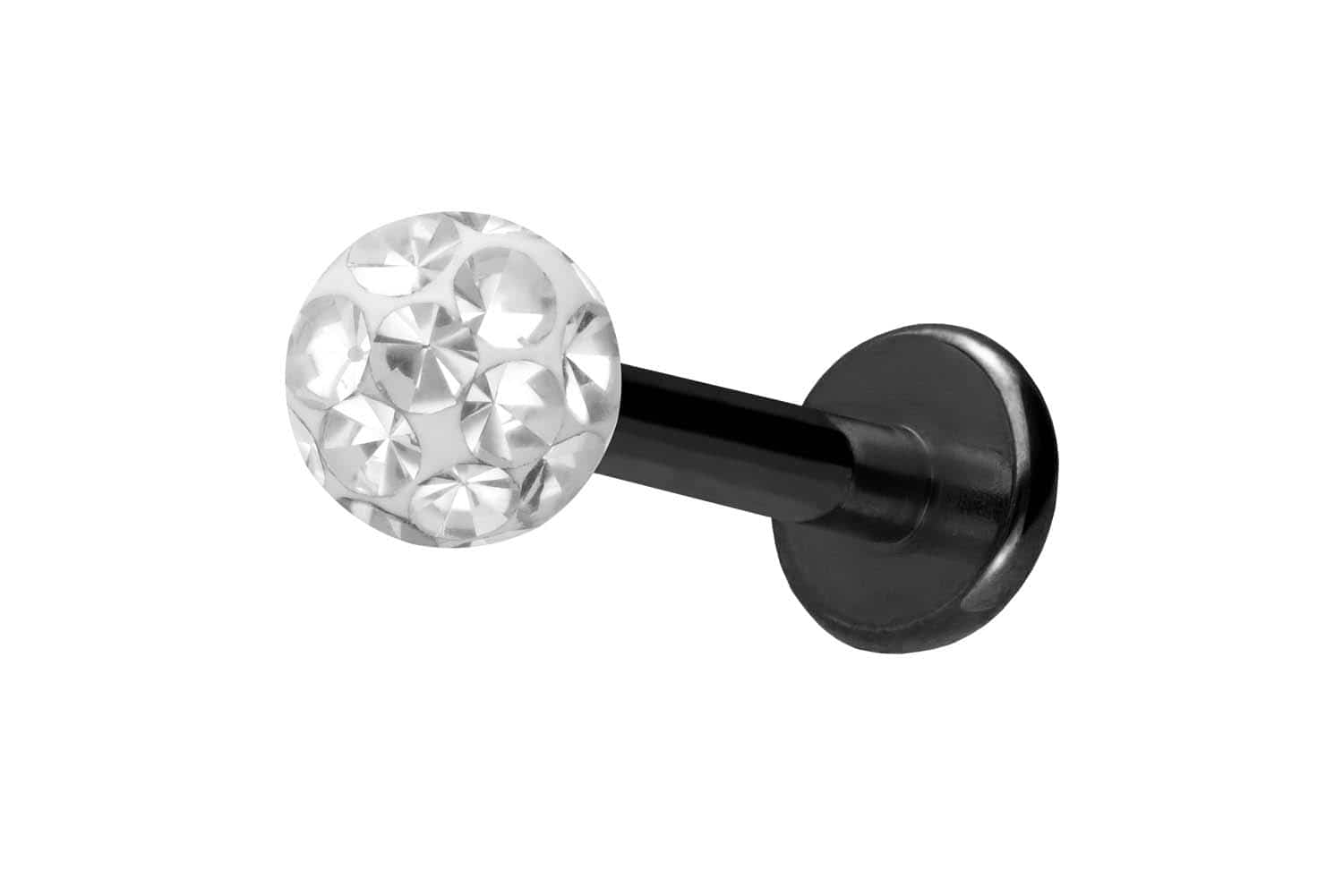 Titan Labret Piercing mit Innengewinde EPOXY-KUGEL